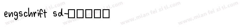 engschrift sd字体转换
